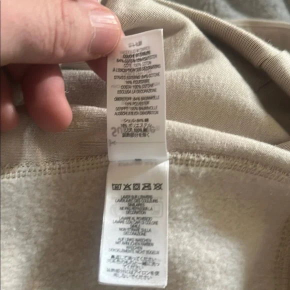 Supreme Beige Hoodie with Red Logo - Picture 7 of 11